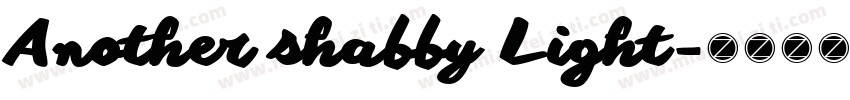 Another shabby Light字体转换